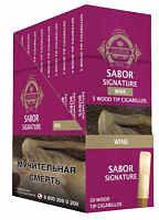  Sabor Signature Wood   5 Tip Cigarillos Sweet Cherry